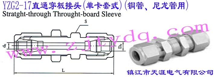 YZG2-17ֱͨ^(οʽ)(~)Straight-through Through-board Sleeve